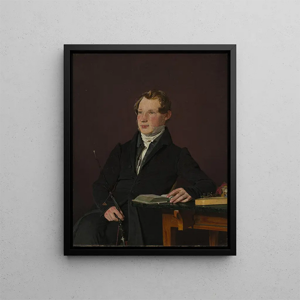 Dr. Johann Henning Kjetil Hjardemaal - Christen Købke — framed artwork on a wall