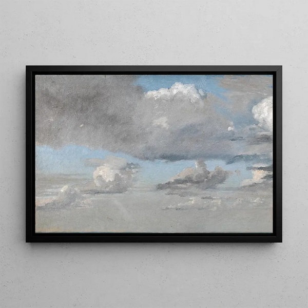 Study of Clouds - Christen Købke — framed artwork on a wall