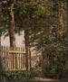 La porte du jardin de la maison des artistes à Blegdammen - Christen Købke — artwork view