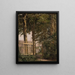 La porte du jardin de la maison des artistes à Blegdammen - Christen Købke — framed artwork on a wall