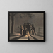 Children gathered around a Saint Martin fire - Christiaan Andriessen — framed artwork on a wall