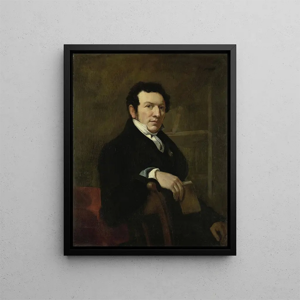 Portrait Painting of Anthonie van der Hout - Christiaan Julius Lodewijk Portman — framed artwork on a wall