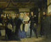 The Princess of Orange receiving Alexander II, Grand Duke and heir to the throne of Russia, in Tsar Peter's house in Zaandam - Christiaan Julius Lodewijk Portman — artwork view