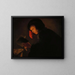 Young man with candle - Christiaen Jansz Dusart — framed artwork on a wall