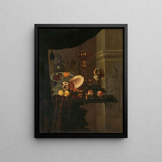 Still life - Christiaen van Dielaert — framed artwork on a wall