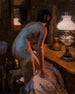 Model turned backwards in the shape of a lamp - Christian Aigens — artwork view