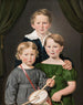 The Three Children of Hans and Bolette Puggaard - Christian Albrecht Jensen — artwork view