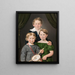 The Three Children of Hans and Bolette Puggaard - Christian Albrecht Jensen — framed artwork on a wall