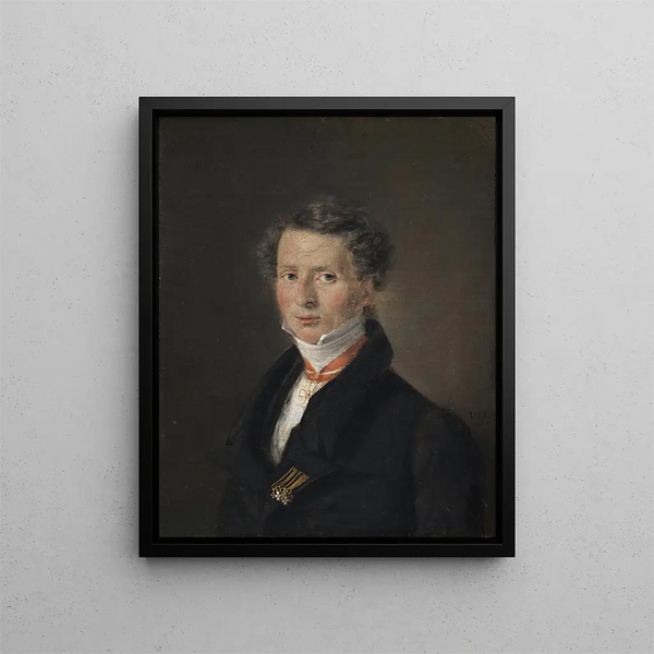 Mathias Friis von Irgensberg Danish chargé d'affaires in Dresden - Christian Albrecht Jensen — framed artwork on a wall