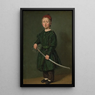 One of the artist's sons - Christian Albrecht Jensen — framed artwork on a wall