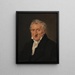 Flower painter Portrait C. D. Fritzsch - Christian Albrecht Jensen — framed artwork on a wall