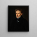 Portrait of Johannes Dam Hage 1800-1837 publisher of Fædrelandet La Patrie - Christian Albrecht Jensen — framed artwork on a wall