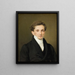 Portrait of Johannes Sibtker Hohlenberg - Christian Albrecht Jensen — framed artwork on a wall