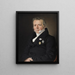 Portrait of the scientist Hans Christian Ørsted - Christian Albrecht Jensen — framed artwork on a wall