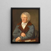 Portrait of Bertel Thorvaldsen - Christian Albrecht Jensen — framed artwork on a wall