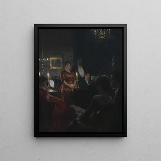 Portrait of Mrs. Gumperd - Christian Albrecht Jensen — framed artwork on a wall