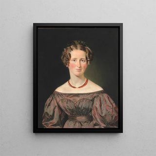 Signe Marie Vilhelmine Jensen - Christian Albrecht Jensen — framed artwork on a wall