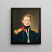 Marine Royal Danish Sub-Lieutenant Cosmus Bornemann Painting Christian Albrecht Jensen — framed artwork on a wall