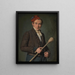 The painter of scenes Troels Lund - Christian Albrecht Jensen — framed artwork on a wall