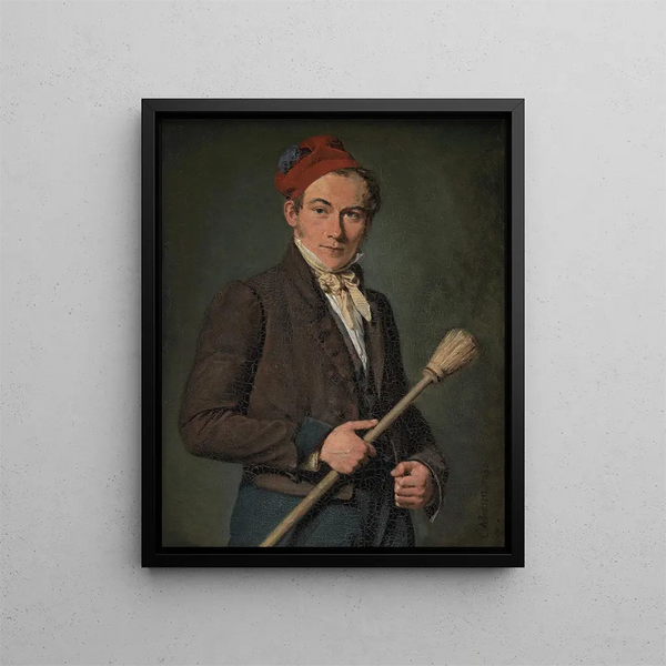 The painter of scenes Troels Lund - Christian Albrecht Jensen — framed artwork on a wall