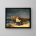 Burning memories on a beach - Christian Andreas Schleisner — framed artwork on a wall