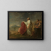 Antique scene of sacrifice - Christian Bernhard Rode — framed artwork on a wall