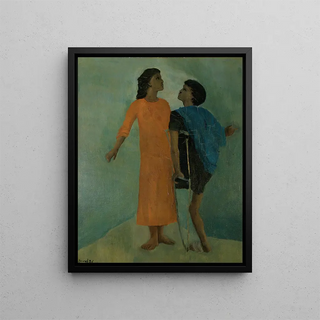La réunion - Christian Bérard — framed artwork on a wall