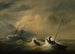 The rescue of the crew of the Austrian brig Pegno D'Amicizia on October 25, 1852 - Christian Cornelis Kannemans — artwork view