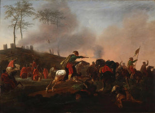 Battle scene with Cossacks in combat - Christian David Gebauer — artwork view