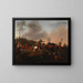 Battle scene with Cossacks in combat - Christian David Gebauer — framed artwork on a wall