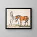 The Horses E G - Christian David Gebauer — framed artwork on a wall