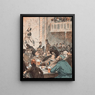 When a foreign language is spoken - Christian Emil Rosenstand — framed artwork on a wall
