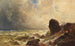 Sea fire painting - Christian Ernst Morgenstern — artwork view