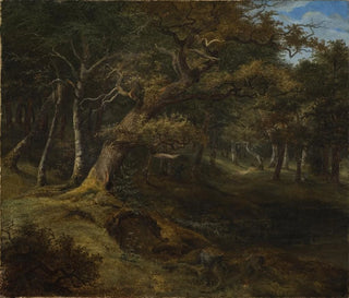 Hare Hunt in a Beech Forest - Christian Ezdorf — artwork view