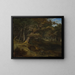 Hare Hunt in a Beech Forest - Christian Ezdorf — framed artwork on a wall