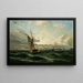 Marine landscape painting - Christian Fredrik Svensson — framed artwork on a wall