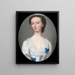 A Lady of the Booth Family - Christian Friedrich Zincke — framed artwork on a wall