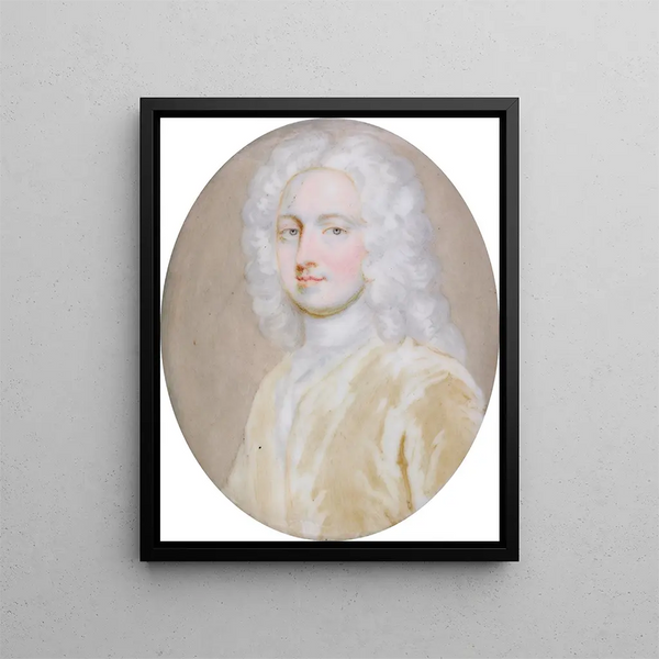 L'honorable George Berkeley - Christian Friedrich Zincke — framed artwork on a wall