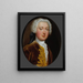 Portrait Painting of William Gore - Christian Friedrich Zincke — framed artwork on a wall