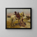 Cavalier arabe et son cheval au camp - Christian Georg Speyer — framed artwork on a wall