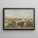 Vue du pont d'Arve et de ses environs prise du bois de la Bâtie - Christian Gottlieb Geissler — framed artwork on a wall