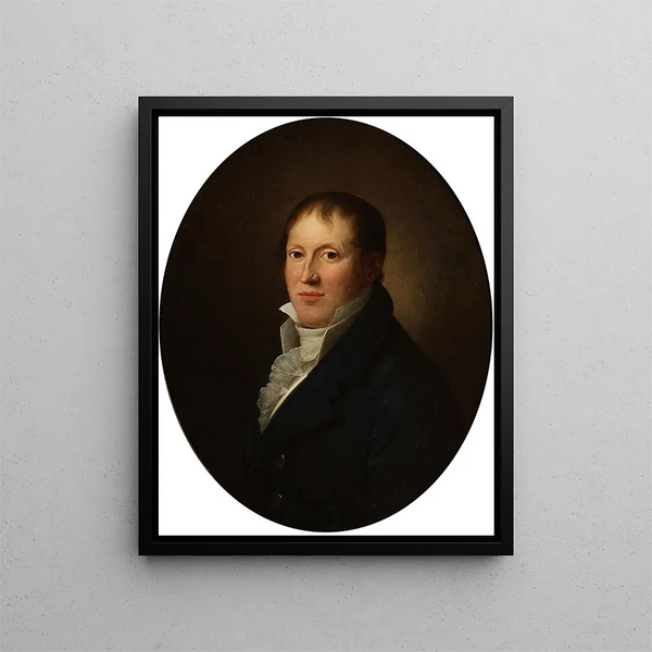 Portrait of the shipowner Peder Hansen Sdring - Christian Gottlieb Kratzenstein-Stub — framed artwork on a wall