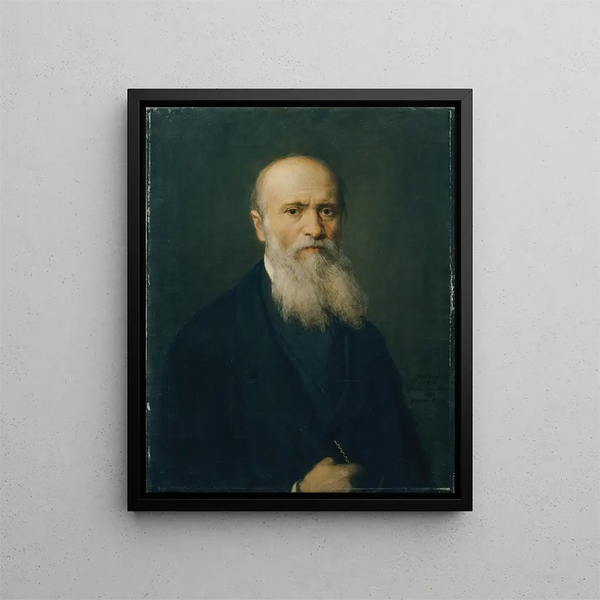The painter Eduard von Engerth - Christian Griepenkerl — framed artwork on a wall