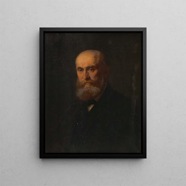 Rudolf von Eitelberger, art historian - Christian Griepenkerl — framed artwork on a wall