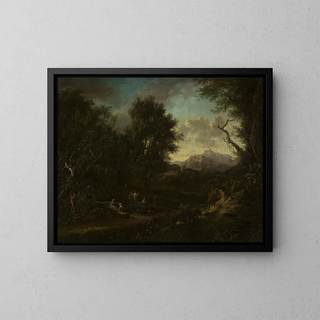 Landscape - Christian Hilfgott Brand — framed artwork on a wall