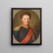 Portrait of an Officer - Christian Horneman — framed artwork on a wall