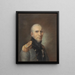 Portrait of the court architect, city architect, and fire chief Andreas Kirkerup - Christian Horneman — framed artwork on a wall