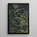 Landscape Painting with Trees - Christian Kongstad Petersen — framed artwork on a wall