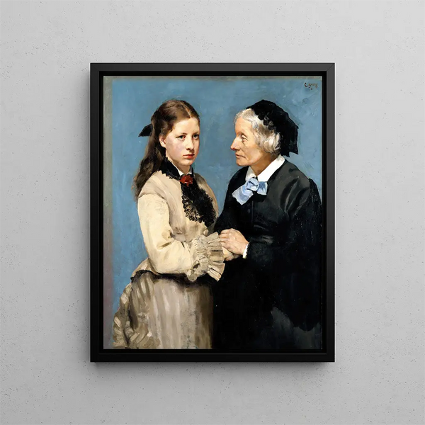 A farewell - Christian Krohg — framed artwork on a wall