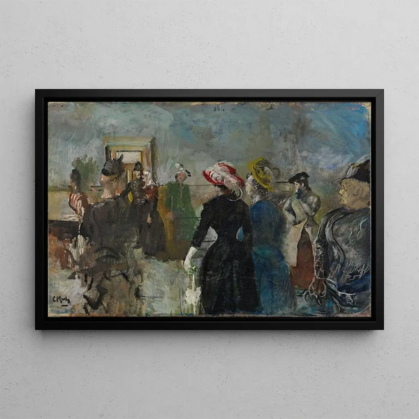 Albertine Painting - Christian Krohg — framed artwork on a wall
